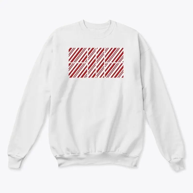 Candy Cane Pickleball Court Pullover