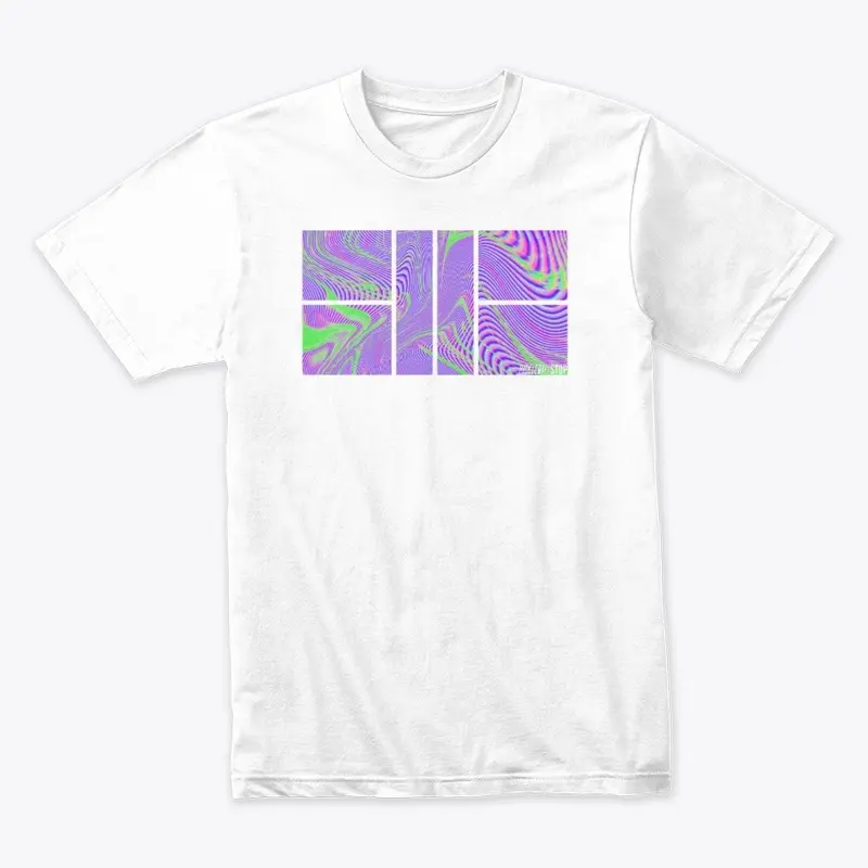 Pickleball Court T-Shirt - Retro Purple